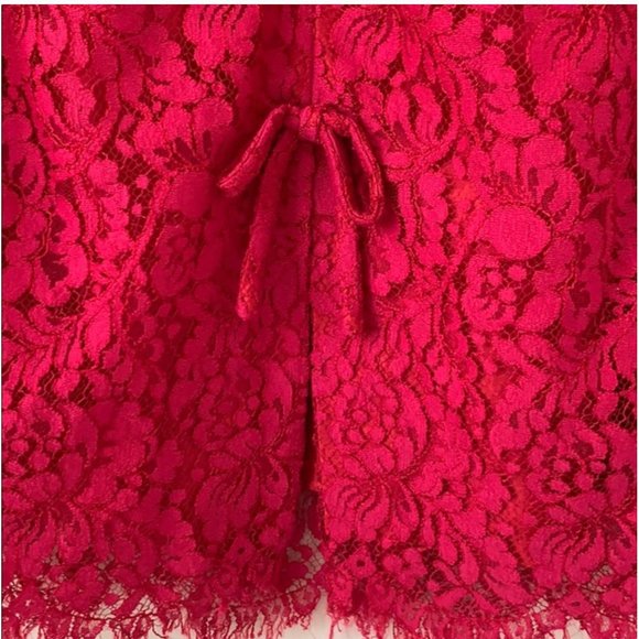 kate spade magenta pink red lace skirt size 4 nwot - Picture 6 of 16